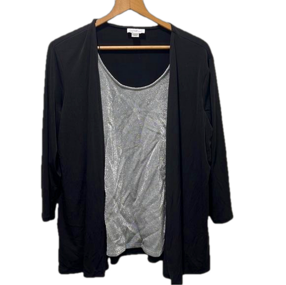 Jaclyn smith collection  black top size XXL GUC